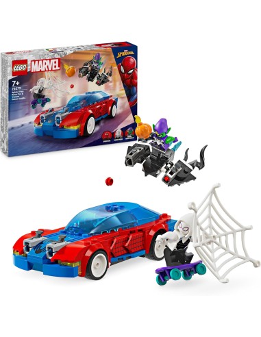  Lego Super Heroes - Auto da corsa di Spider-Man e Venom Goblin 