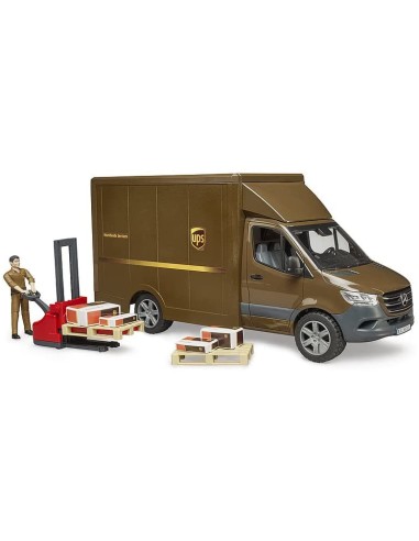 Bruder - Camion UPS con Personaggio Corriere