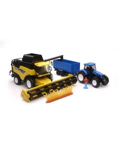 NEW - 1:32 New Holland Mietitrebbia CR9090 e Trattore T7 270