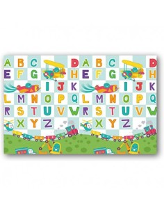 Tappeto arrotolabile alfabeto 150x120 cm 9pz assortiti