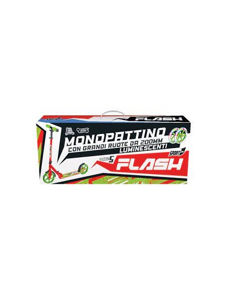 Scooter Flash ruote 200mm con Luci