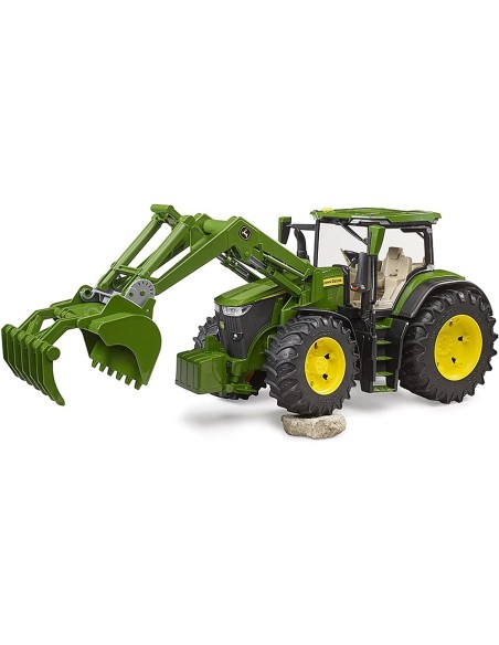 Bruder - John Deere 7R 350 Con Escavatore davanti descrizione