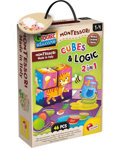 Lisciani - Montessori Cubes e Logic 2 in 1