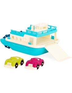 BS Toys - Barca Galleggiante da Bagno con Auto