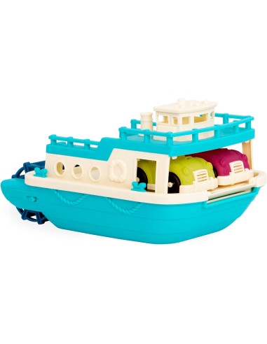 BS Toys - Barca Galleggiante da Bagno con Auto