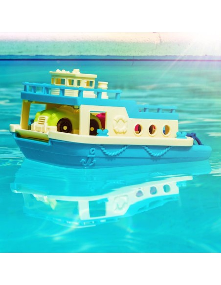 BS Toys - Barca Galleggiante da Bagno con Auto