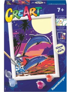 CreArt Serie E Classic Delfini al chiaro di Luna
