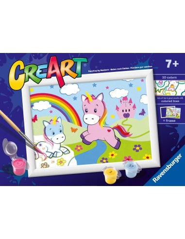 CreArt Serie E Classic Unicorni con arcobaleno