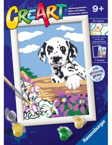 CreArt Serie E Classic Dalmata con fiori