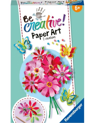 Be Creative Mini Paper Art Flower e Butterfly