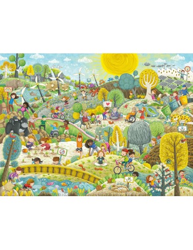 Puzzle 200 pezzi XXL Amici dell'ambiente