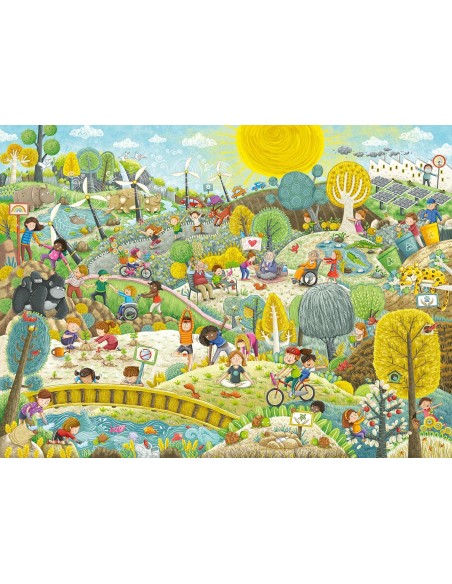 Puzzle 200 pezzi XXL Amici dell'ambiente