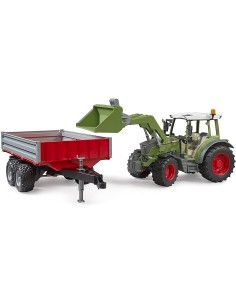 Bruder - Trattore Fendt Vario 211 con Benna e Rimorchio 2