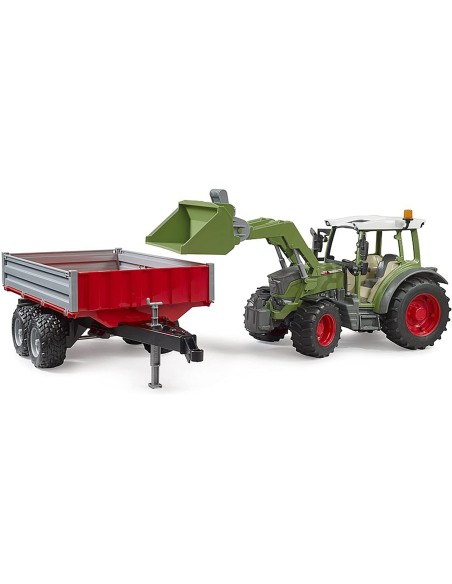 Bruder - Trattore Fendt Vario 211 con Benna e Rimorchio