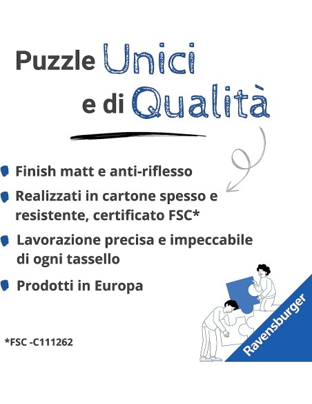 Puzzle 1000 pezzi Tour del dolce in Italia