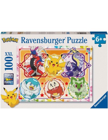 Puzzle 100 pezzi XXL Pokemon
