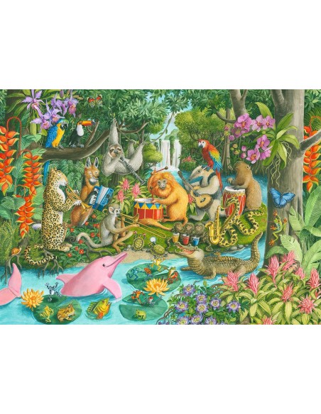 Puzzle l'orchestra degli animali 100 Pezzi XXL