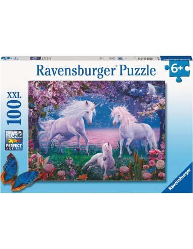 Puzzle 100 pezzi XXL unicorni incantati