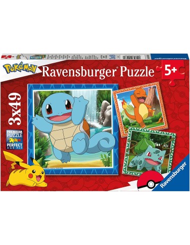 Puzzle 3x49 pz Pokemon