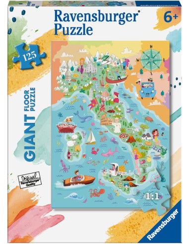 Puzzle 125 Giant Mappa dell'Italia