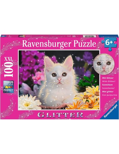 Puzzle 100 pz XXL - Gattino Glitter
