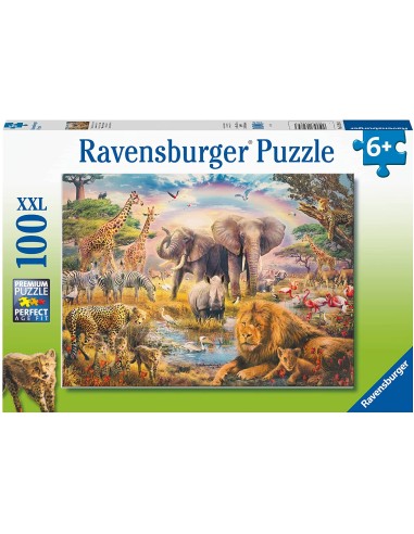 Puzzle 100pz XXL - La savana africana