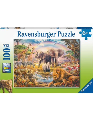 Puzzle 100pz XXL - La savana africana