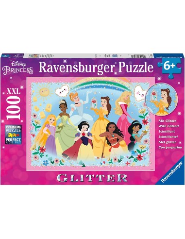 Puzzle 100pz XXL - Disney Princess Glitter