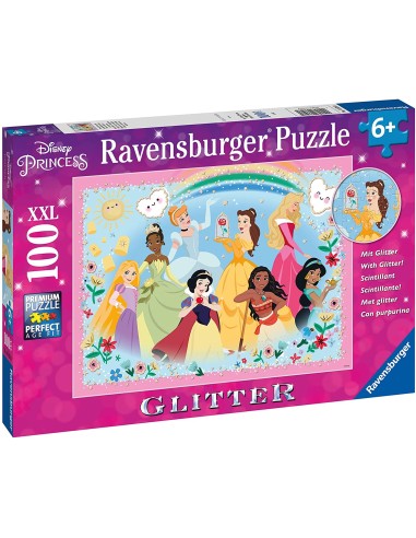 Puzzle 100pz XXL - Disney Princess Glitter