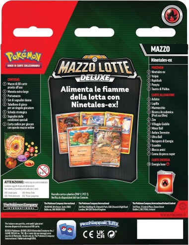 Pokemon mazzo lotte deluxe Ninetales-ex e...