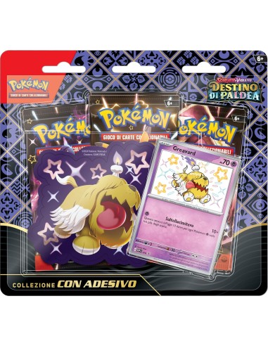 Pokemon Destino di Paldea collezione con adesivo