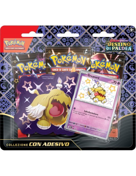 Pokemon Destino di Paldea collezione con adesivo