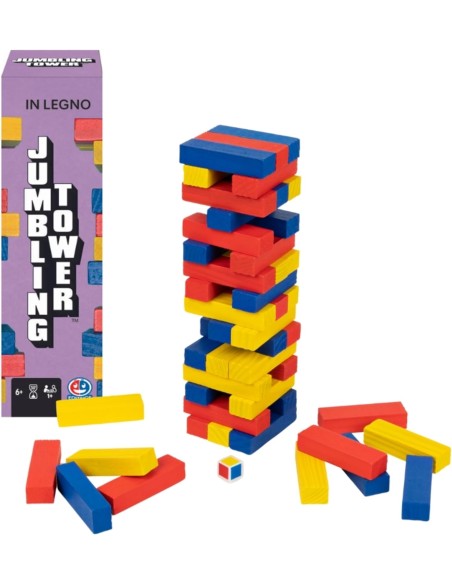 EG Classici Jumbling Tower Colorata in Legno