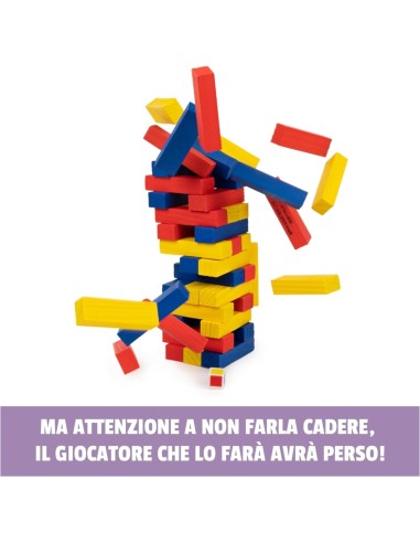 EG Classici Jumbling Tower Colorata in Legno
