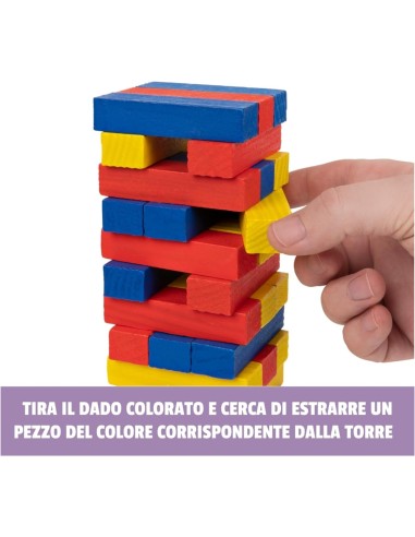 EG Classici Jumbling Tower Colorata in Legno