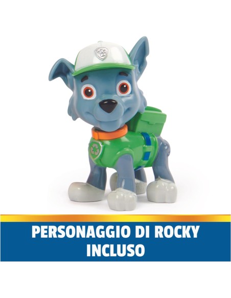 Paw Patrol - Camion per la Raccolta di Rifiuti di Rocky
