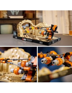 Lego Star Wars - Diorama Gara dei Sgusci su Mos Espa