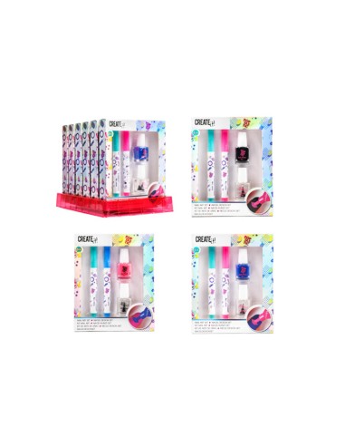 Create It! Nail Art con Marker colori assortiti