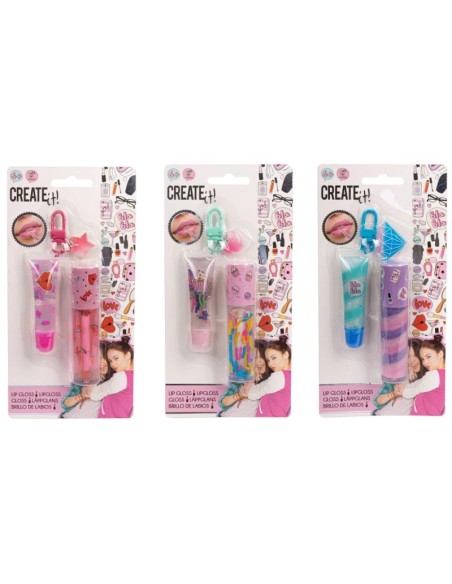 Create It! Lip Gloss Pack 2 Pz colori assortiti