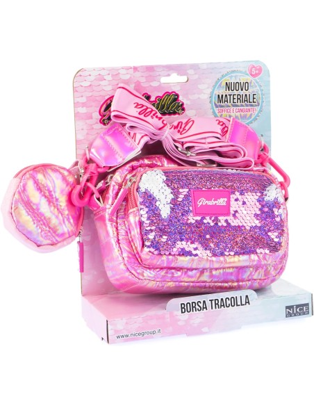 Girabrilla - Puffer borsa pochette Magenta