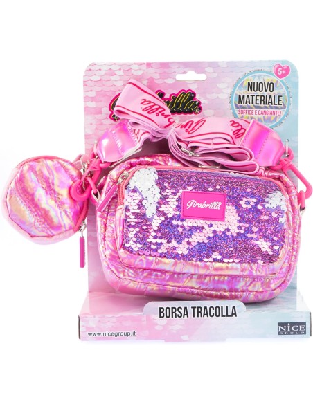 Girabrilla - Puffer borsa pochette Magenta