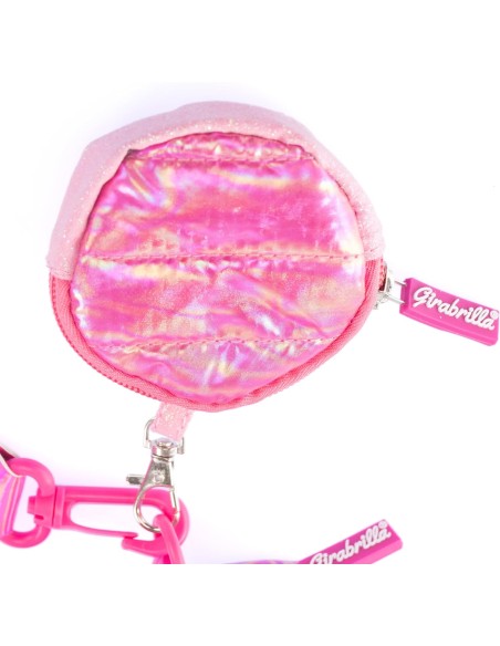 Girabrilla - Puffer borsa pochette Magenta