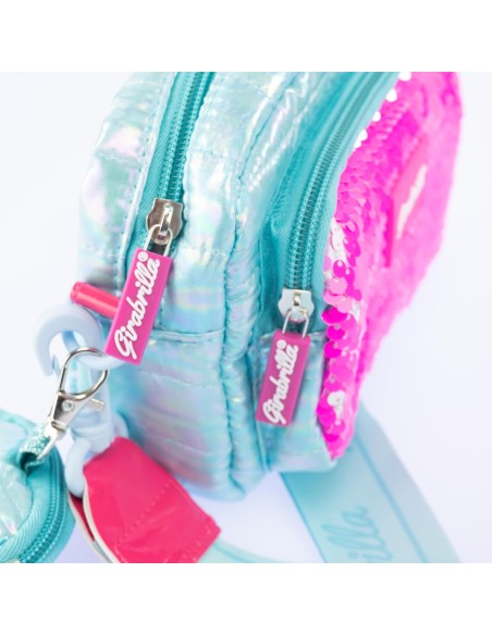 Girabrilla - Puffer borsa pochette Tiffany Verde Acqua