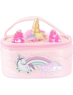 Girabrilla Puffer Unicorn Case Pink