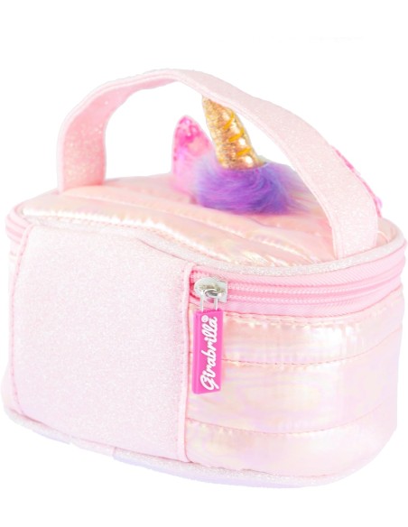 Girabrilla Puffer Unicorn Case Pink