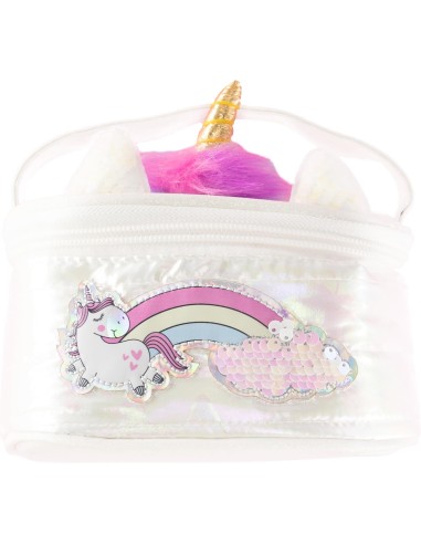 Girabrilla Puffer Unicorn Case Bianco