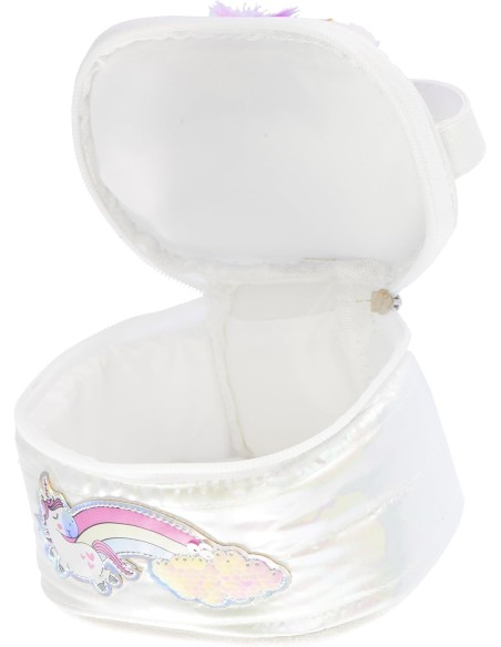 Girabrilla Puffer Unicorn Case Bianco