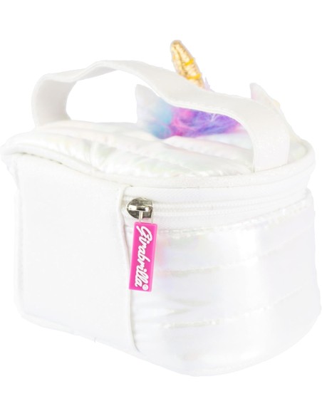 Girabrilla Puffer Unicorn Case Bianco