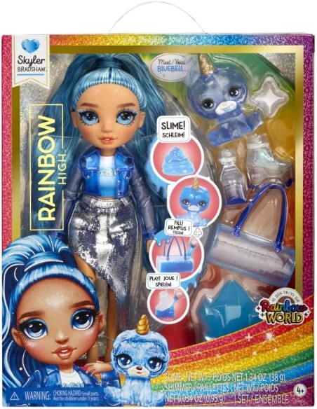 Classic Rainbow Fashion Doll Skyler (Blue) 