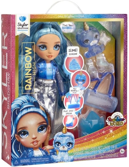 Classic Rainbow Fashion Doll Skyler (Blue) 